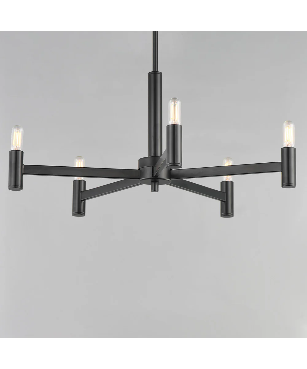 Emana 5-Light Chandelier Black - Image 3
