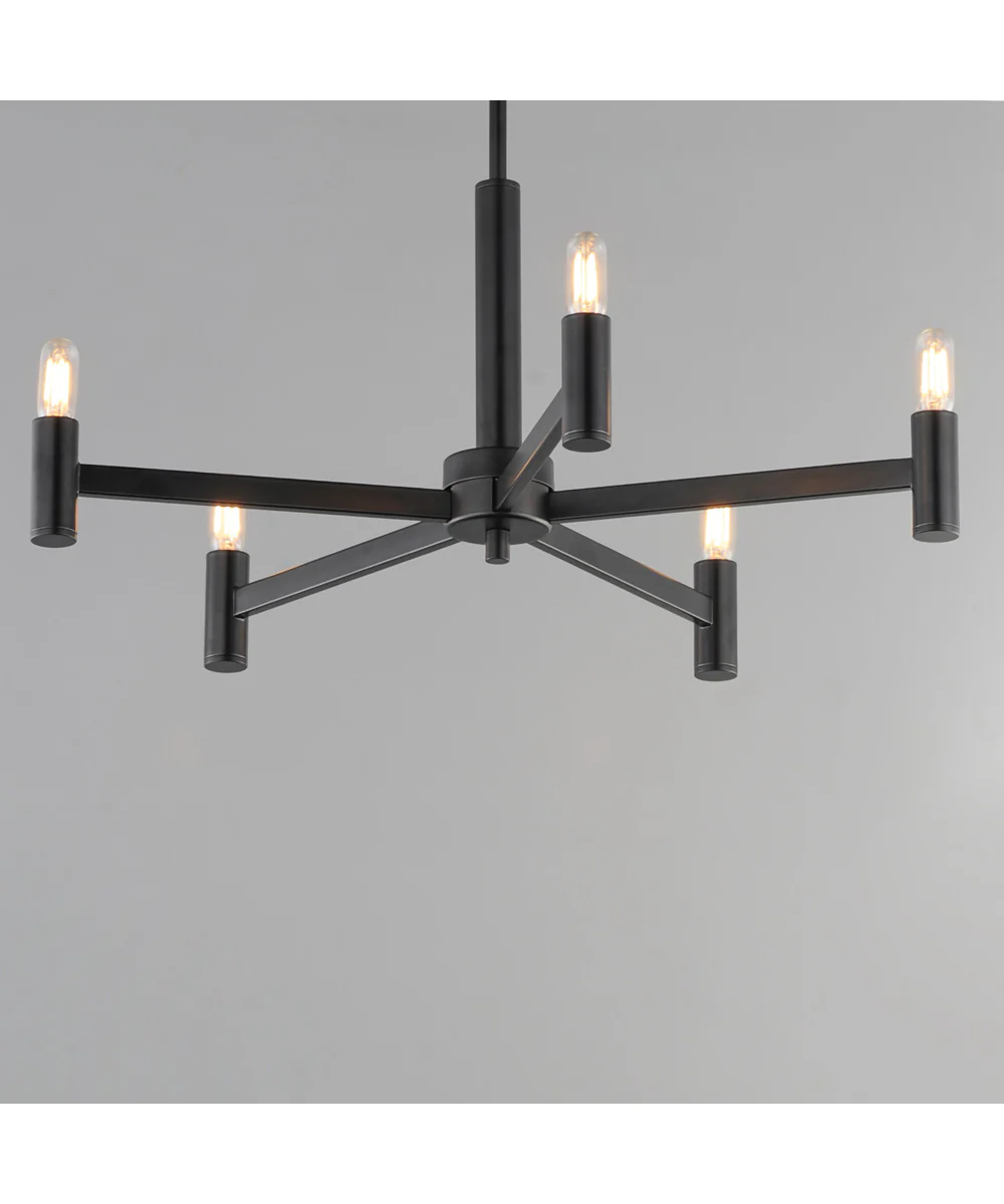 Emana 5-Light Chandelier Black - Image 4