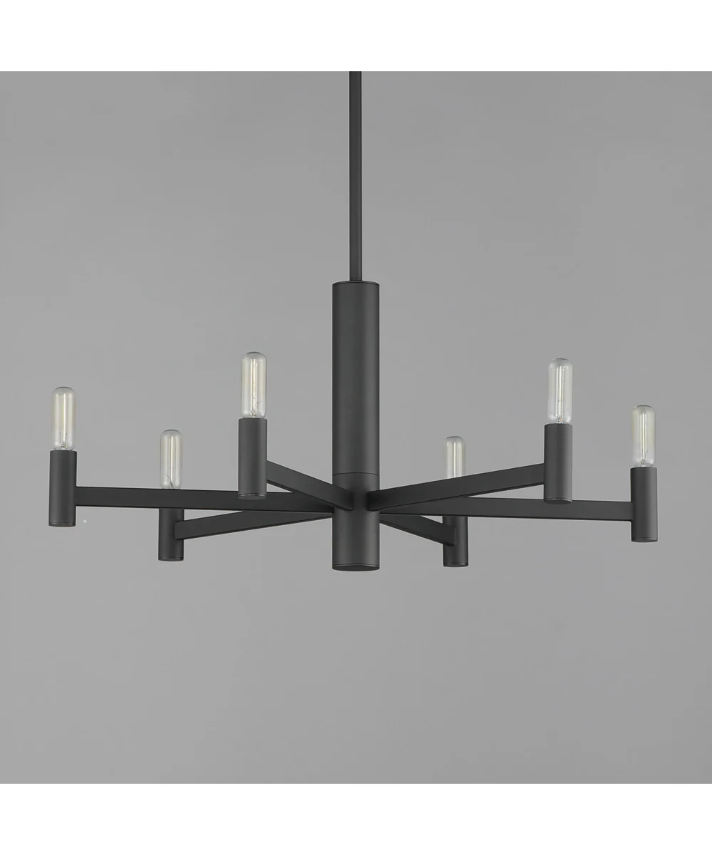 Emana 6-Light Chandelier Black - Image 2