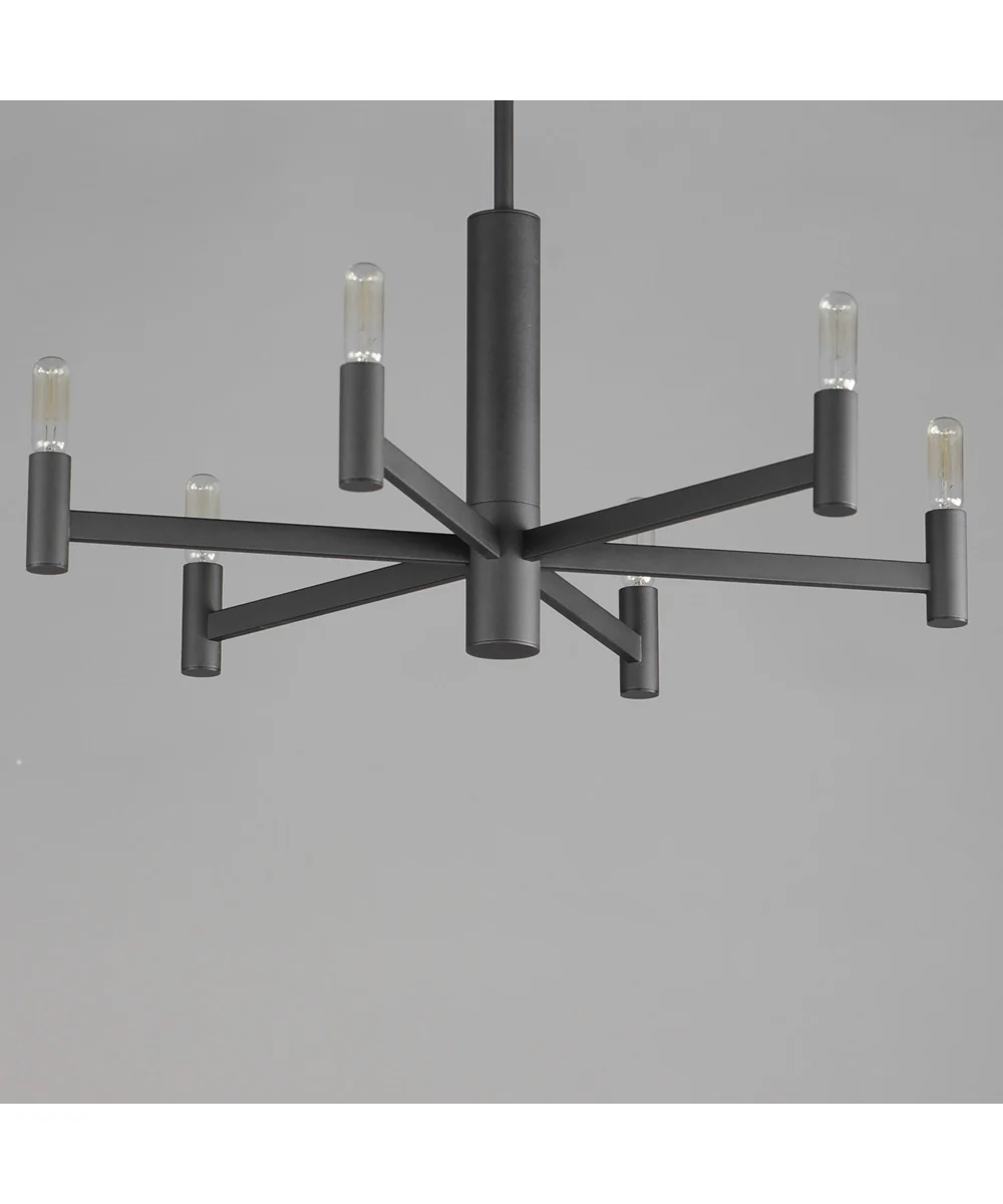 Emana 6-Light Chandelier Black - Image 4
