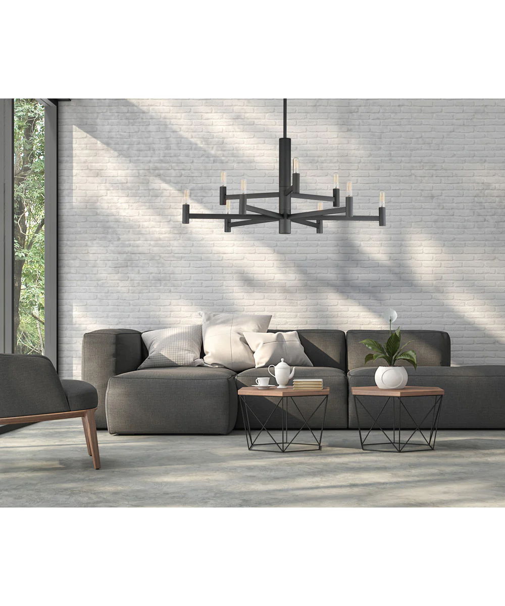 Emana 9-Light Chandelier Black - Image 2