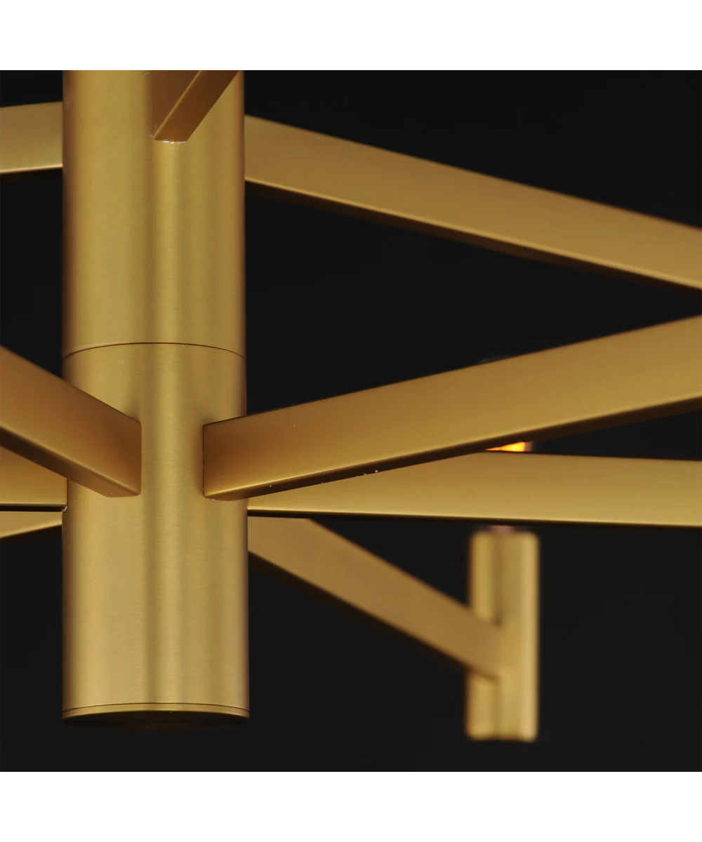 Emana 9-Light Chandelier Natural Aged Brass - Image 5