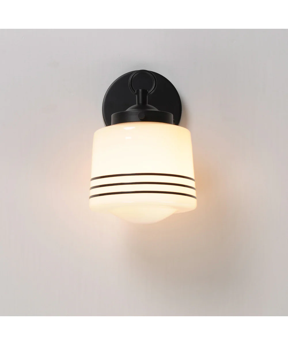 Eureka 1-Light Wall Scone Black - Image 4