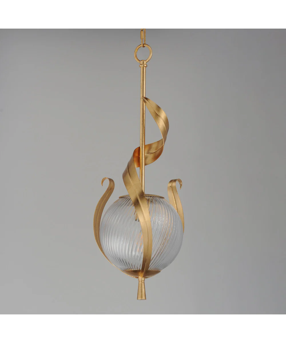 Firenze Single Pendant Gold Leaf - Image 2