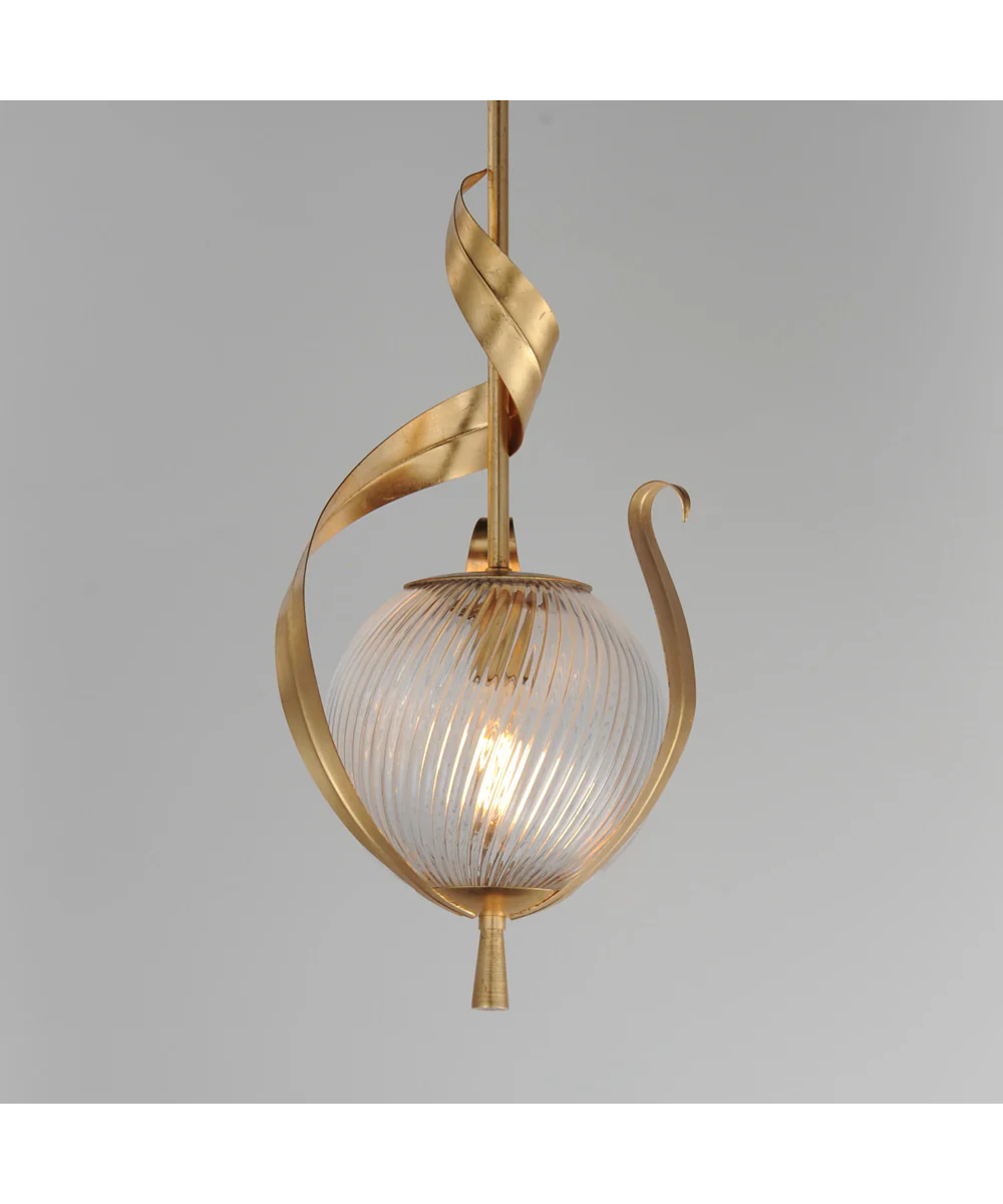 Firenze Single Pendant Gold Leaf - Image 3