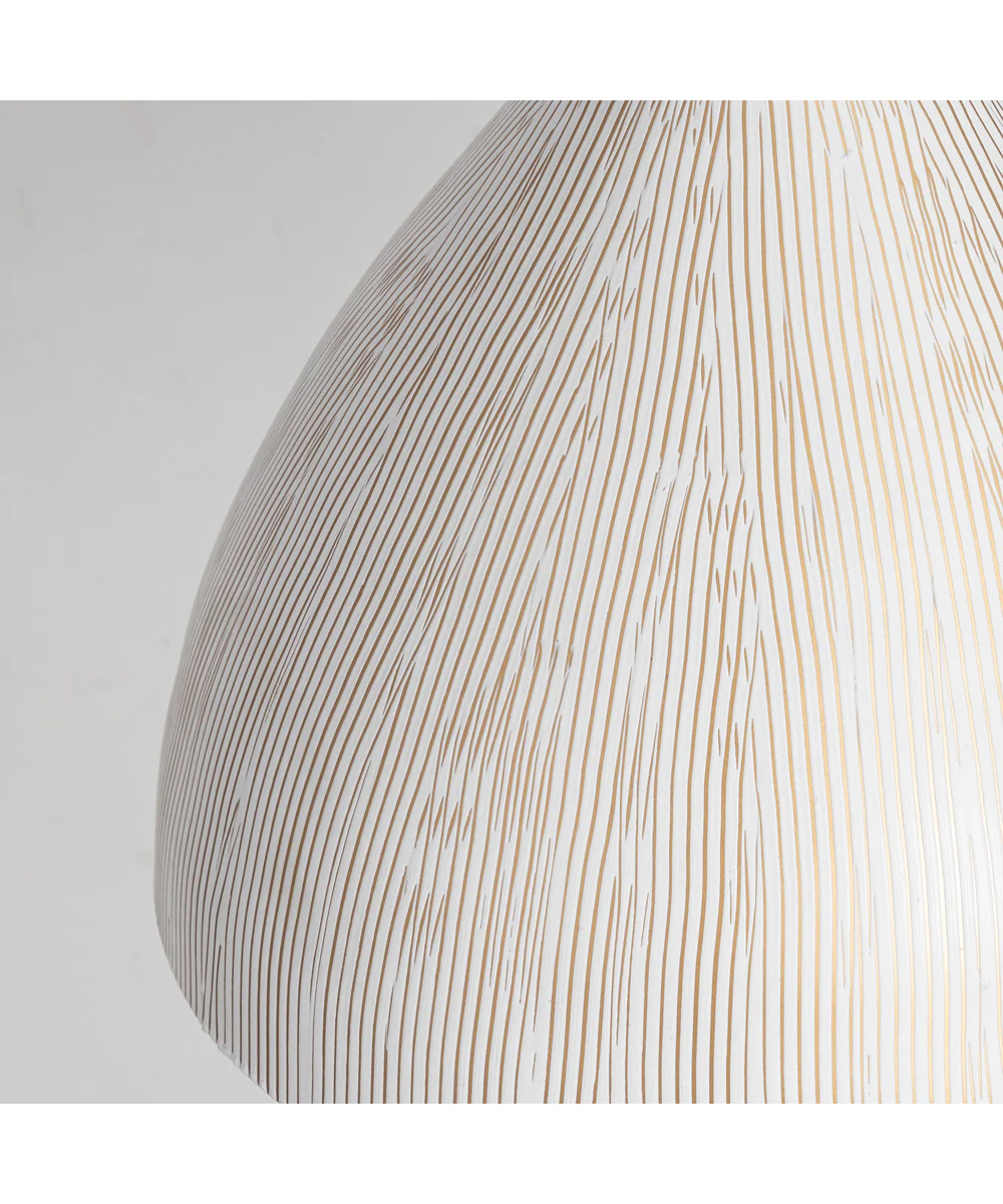 Fleur 1-Light Pendant White/Gold - Image 6