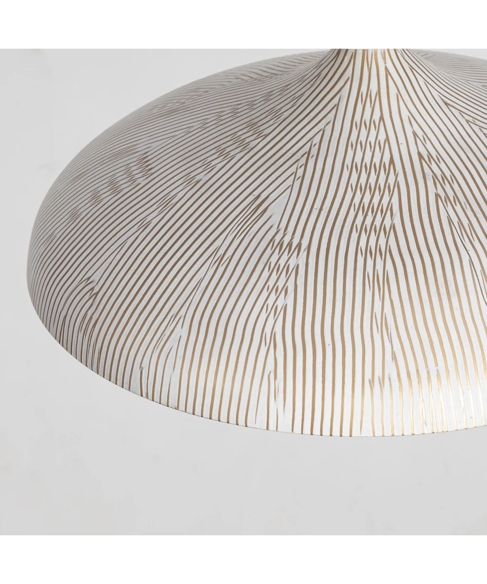 Fleur Flush Mount White/Gold - Image 5