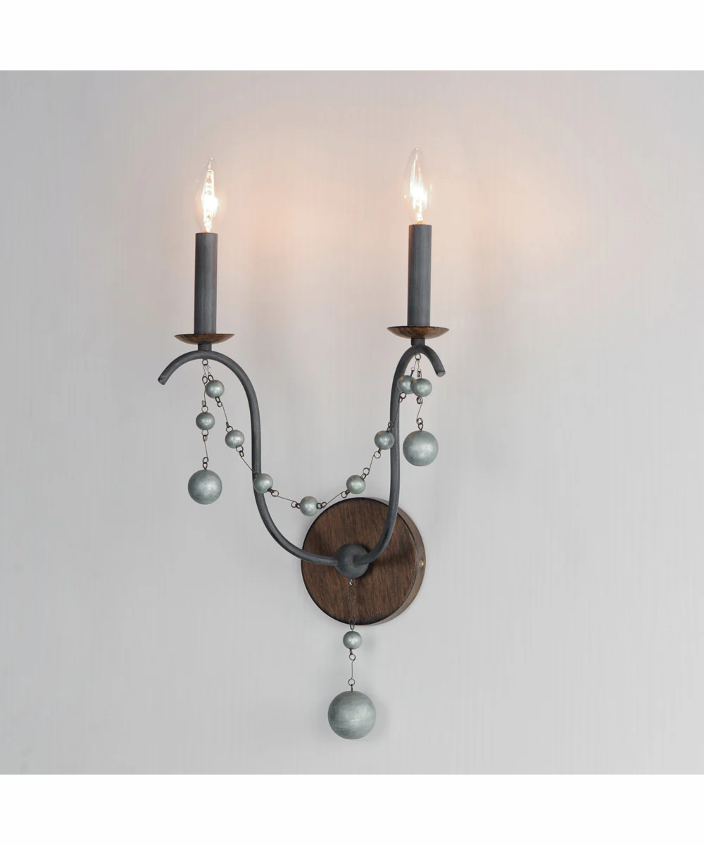 Formosa 2-Light Wall Sconce Golden Noir - Image 4