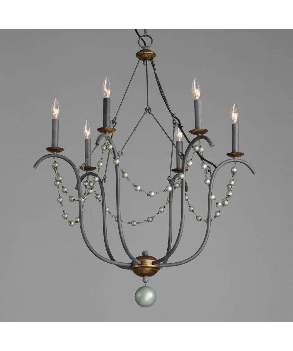 Formosa 6-Light Chandelier Golden Noir - Image 2