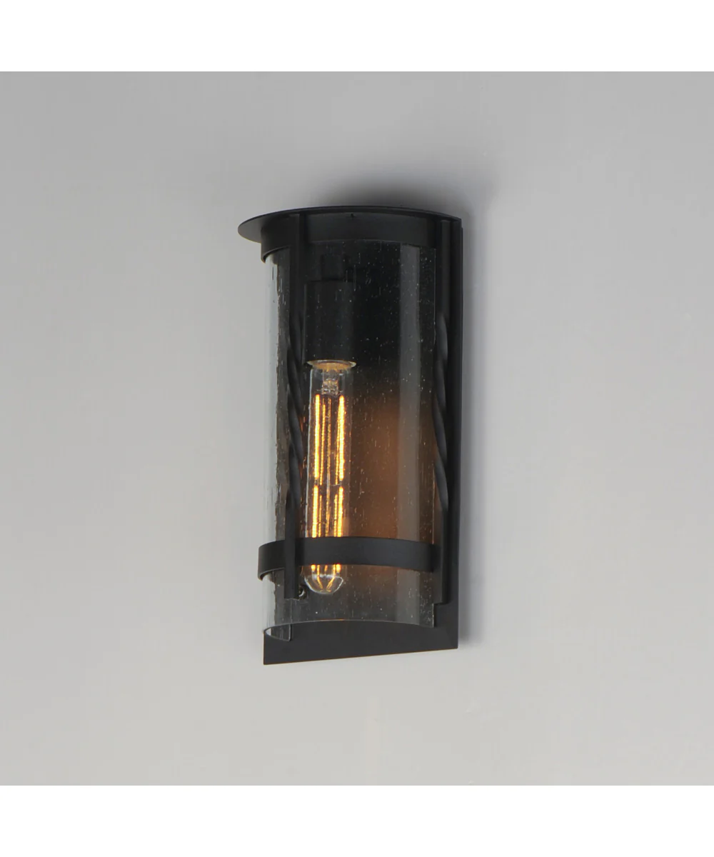 Foundry 1-Light Outdoor Wall Sconce Black - Image 4