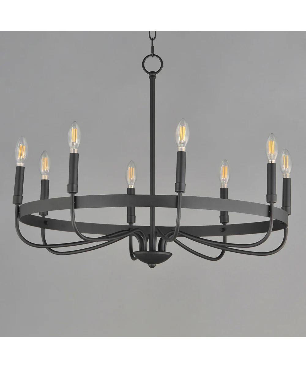 Frankie 8-Light Chandelier Black - Image 2