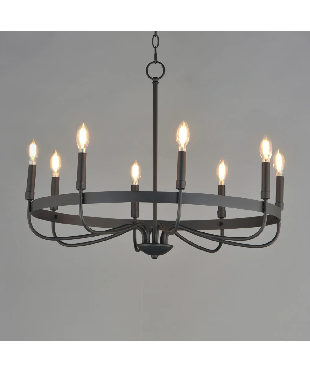 Frankie 8-Light Chandelier Black - Image 3