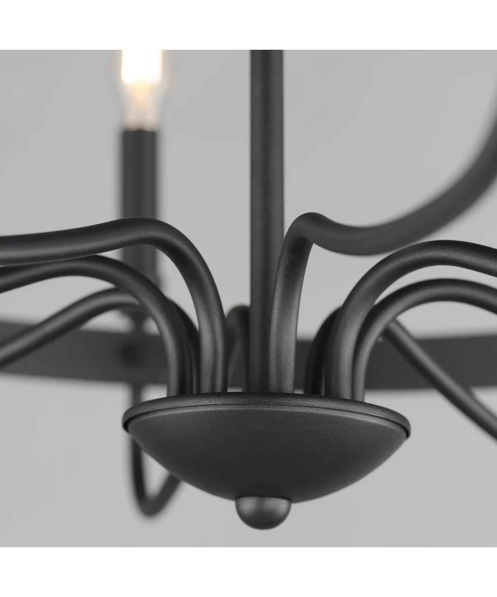 Frankie 8-Light Chandelier Black - Image 4