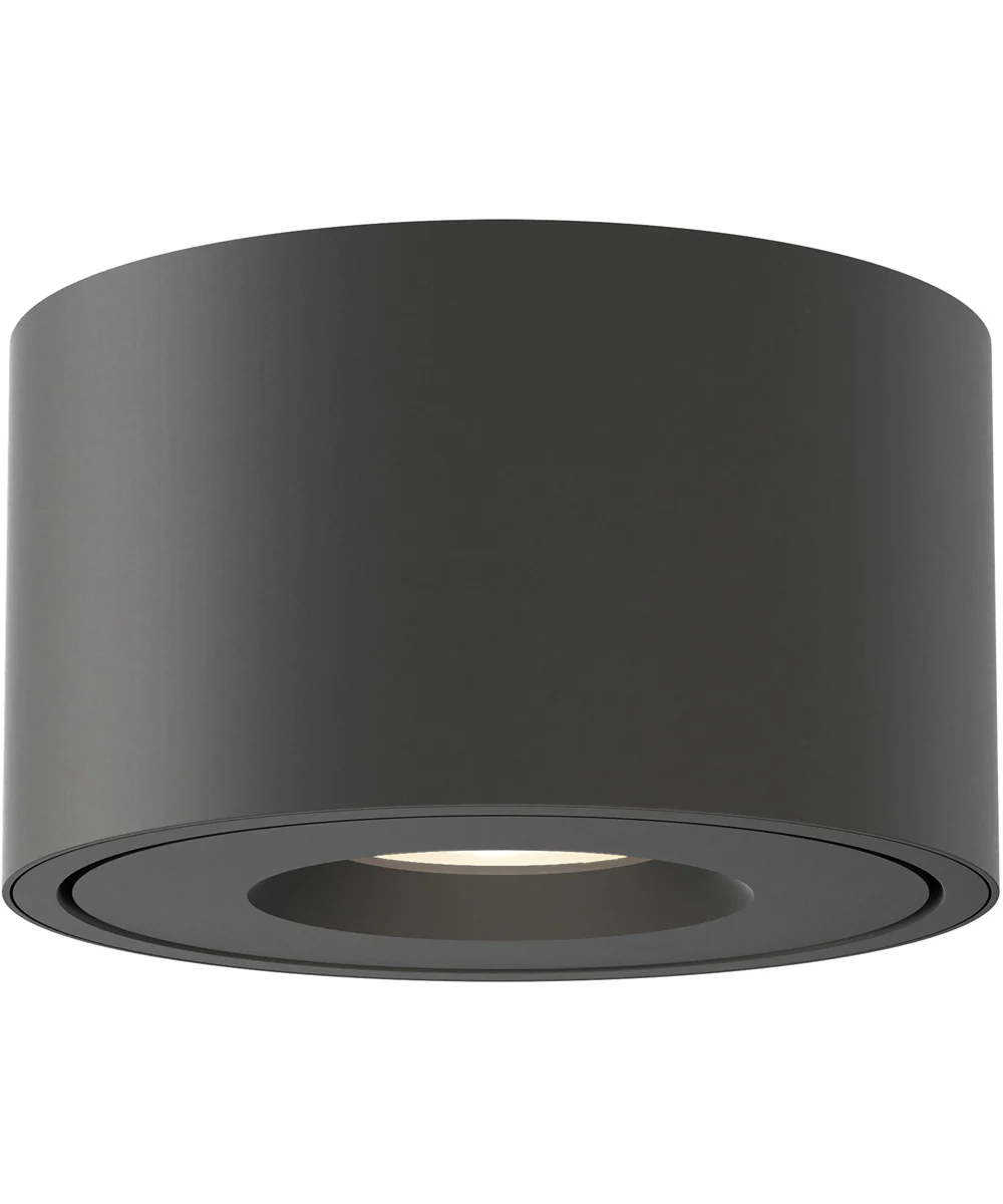 Fulcrum LED Flush Mount w Gimbal Black