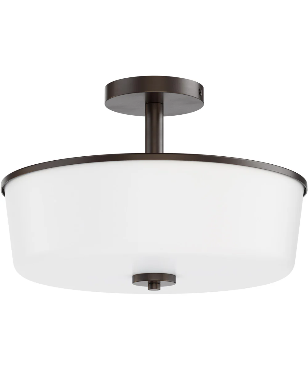 Fuller 3-Light Semi Flush/Pendant Convertible Oil Rubbed Bronze
