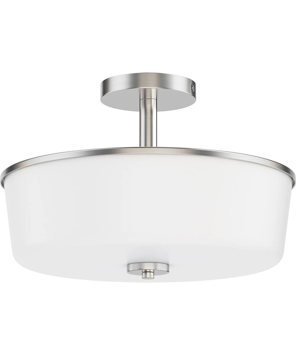 Fuller 3-Light Semi Flush/Pendant Convertible Satin Nickel