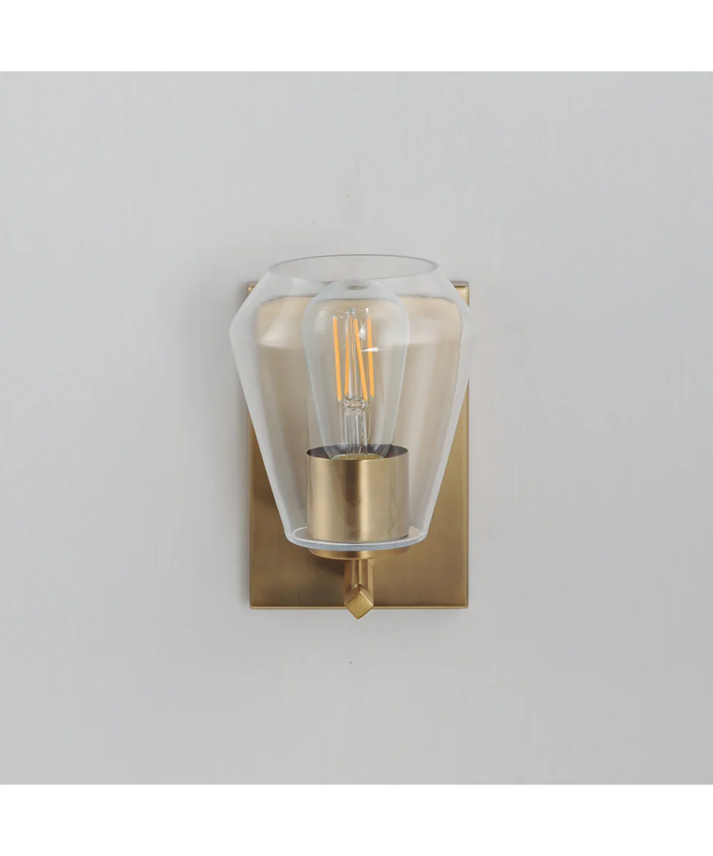 Geode 1-Light Sconce Natural Aged Brass - Image 2