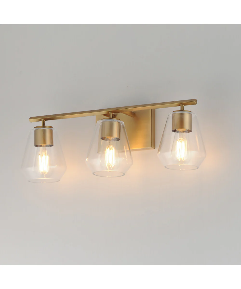 Geode 3-Light Bath Vanity Natural Aged Brass - Image 4