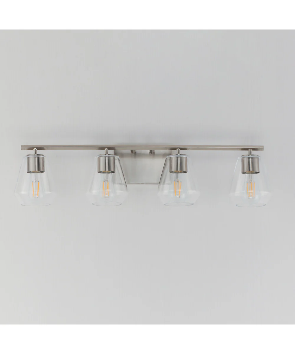 Geode 4-Light Bath Vanity Satin Nickel - Image 2