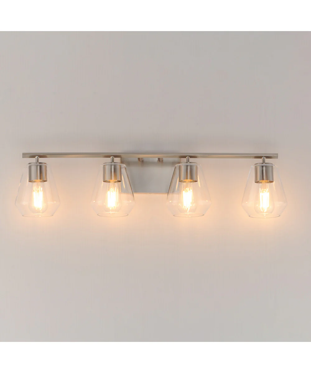 Geode 4-Light Bath Vanity Satin Nickel - Image 3