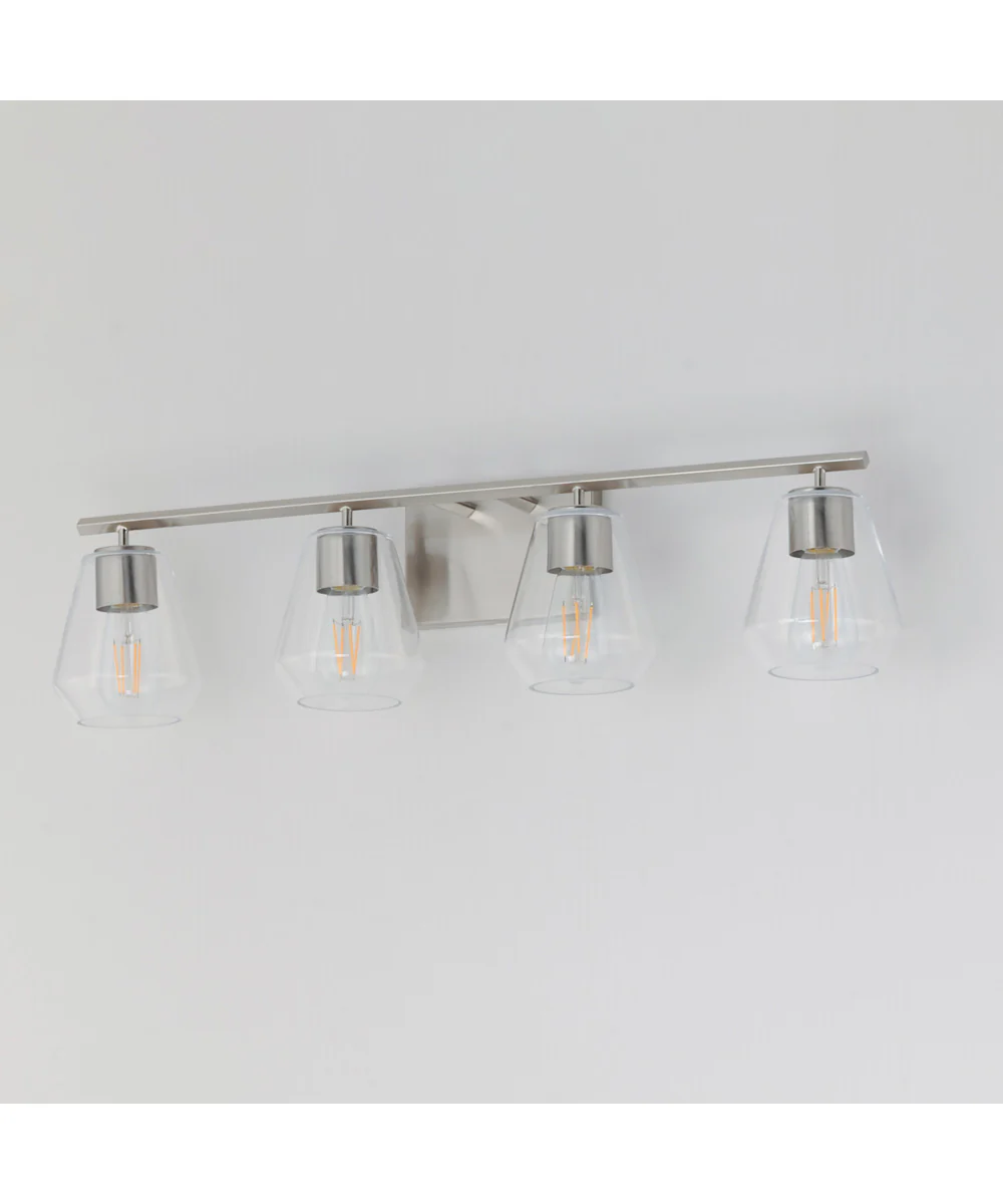 Geode 4-Light Bath Vanity Satin Nickel - Image 4