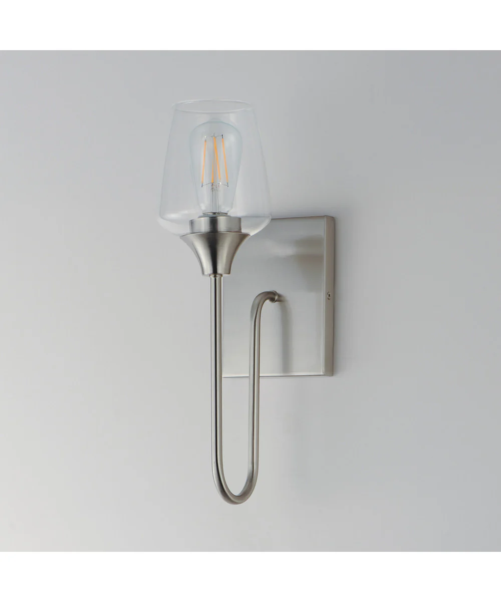 Goblet 1-Light Wall Sconce Satin Nickel - Image 2