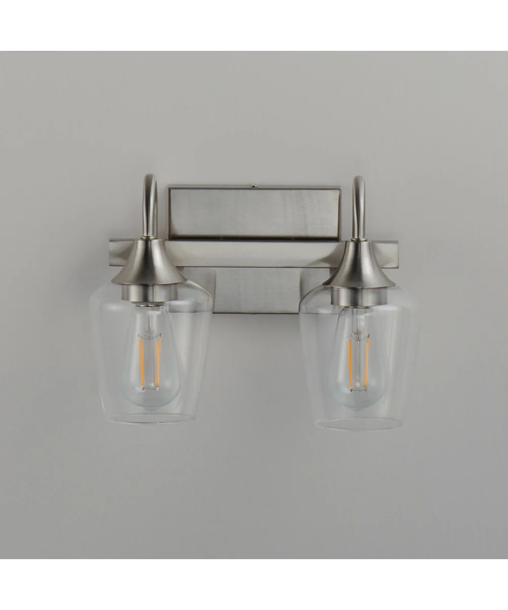 Goblet 2-Light Wall Sconce Satin Nickel - Image 4