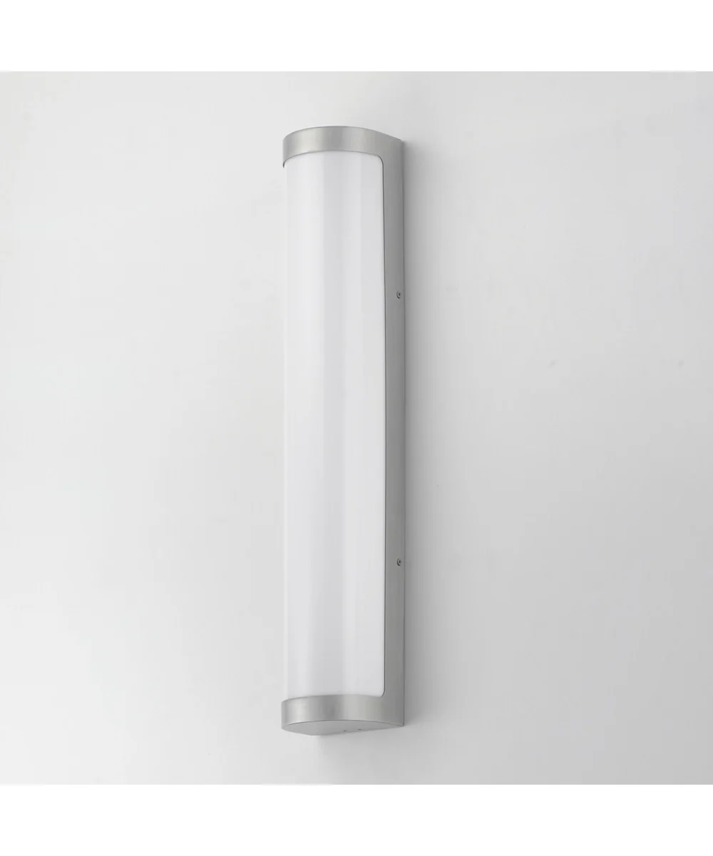 Halfpipe 26 inch LED Outdoor Sconce - 5CCT Brushed Aluminum - Image 4