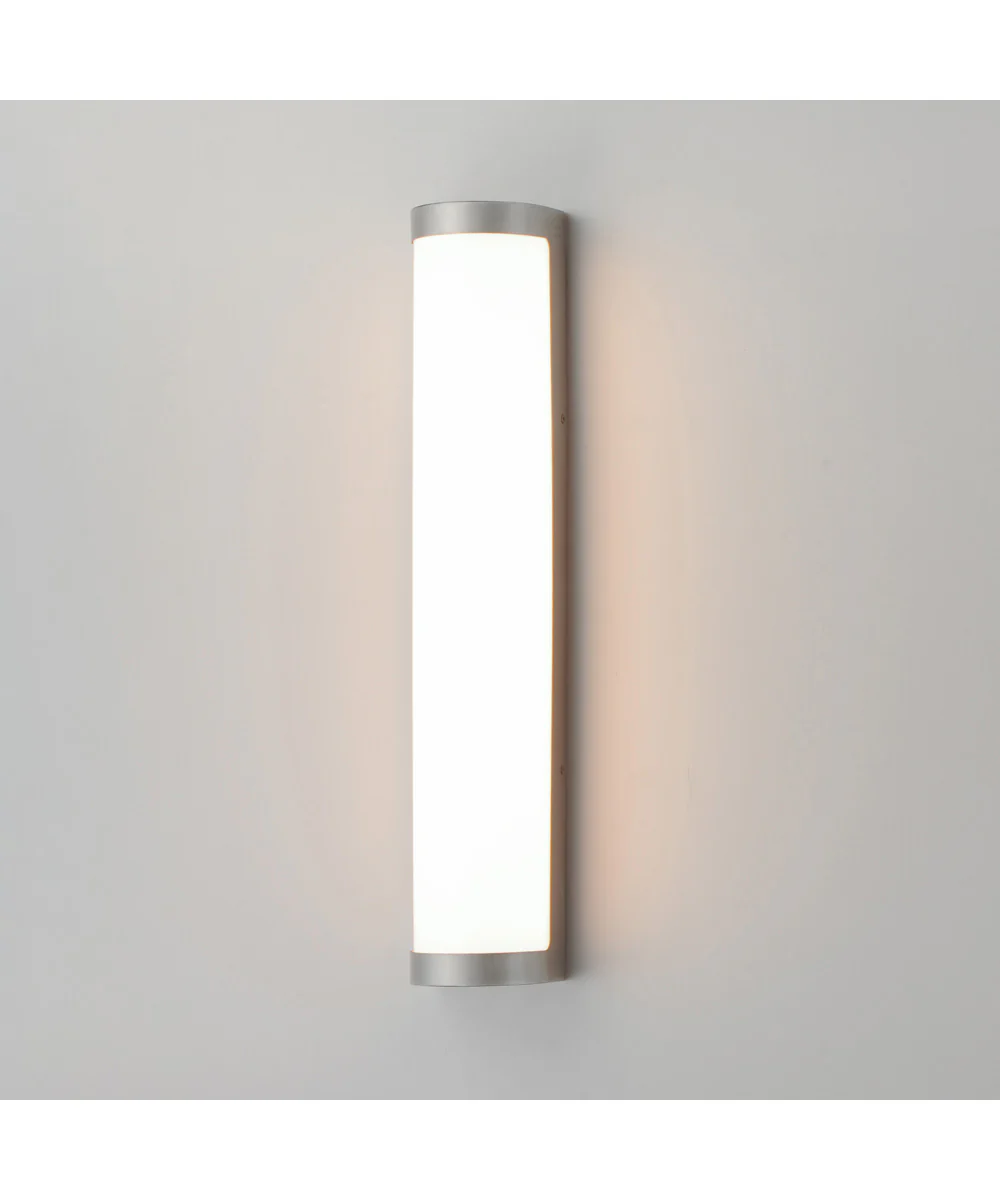 Halfpipe 26 inch LED Outdoor Sconce - 5CCT Brushed Aluminum - Image 5