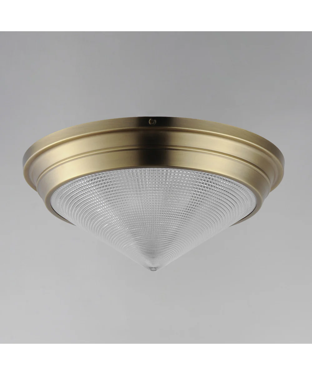 Hargreaves 3-Light Flush Mount Natural Aged Brass - Image 2
