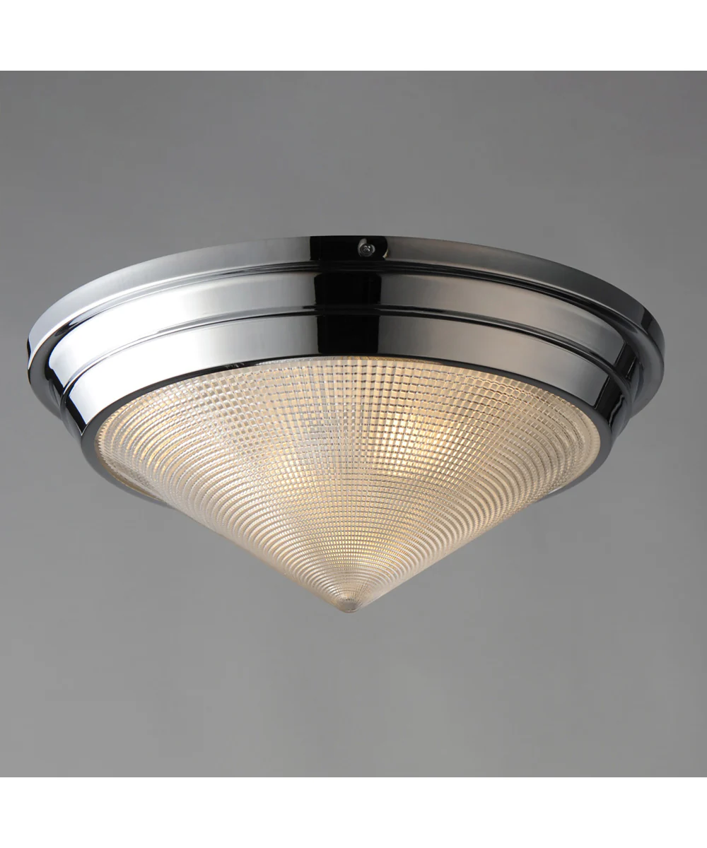 Hargreaves 3-Light Flush Mount Polished Nickel - Image 3