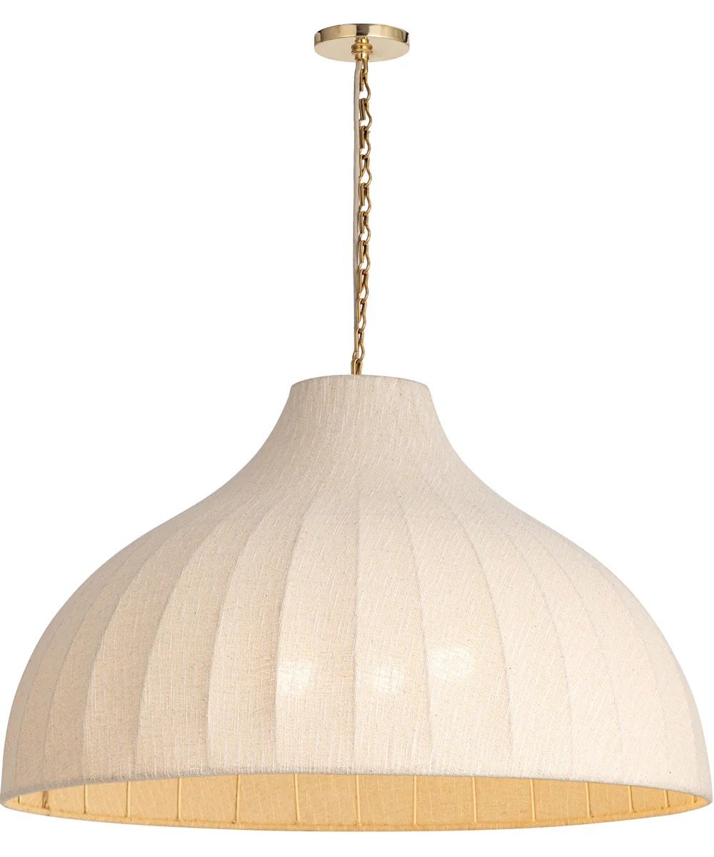 Hearthveil Pendant Natural Aged Brass