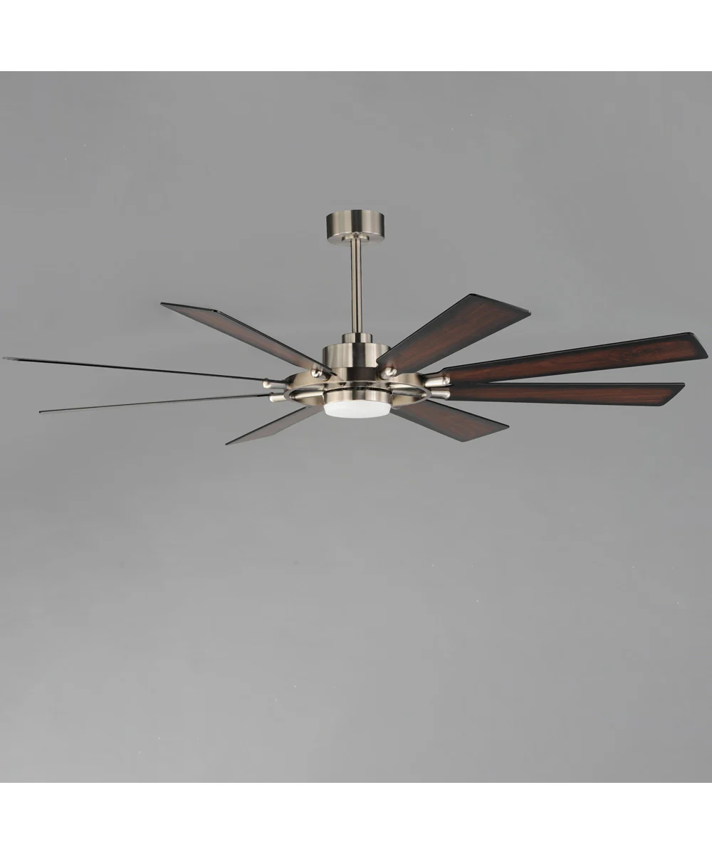 Helm 72 inch Indoor Fan w LED Light Kit Satin Nickel - Image 4
