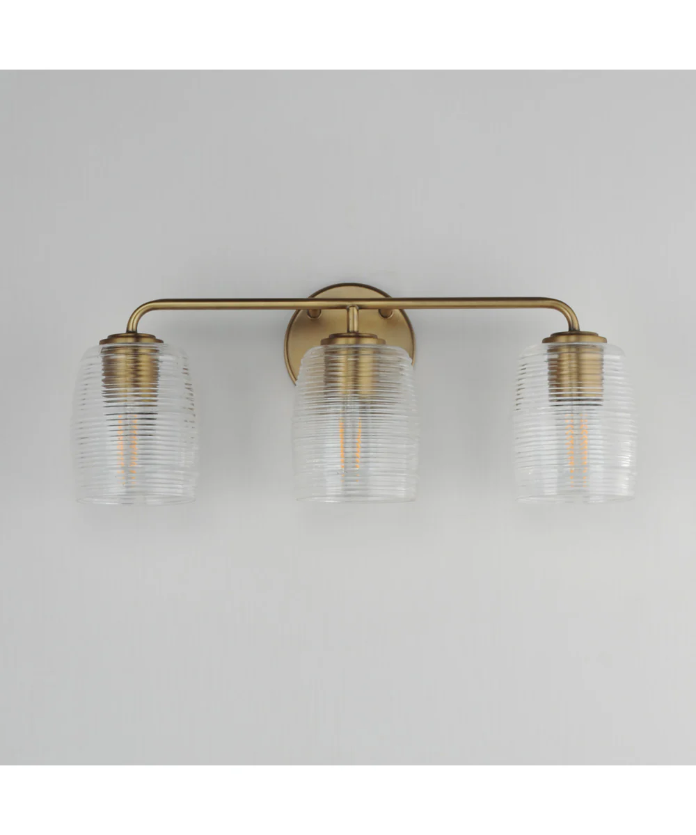 Honey 3-Light Bath Vanity Natural Aged Brass - Image 2