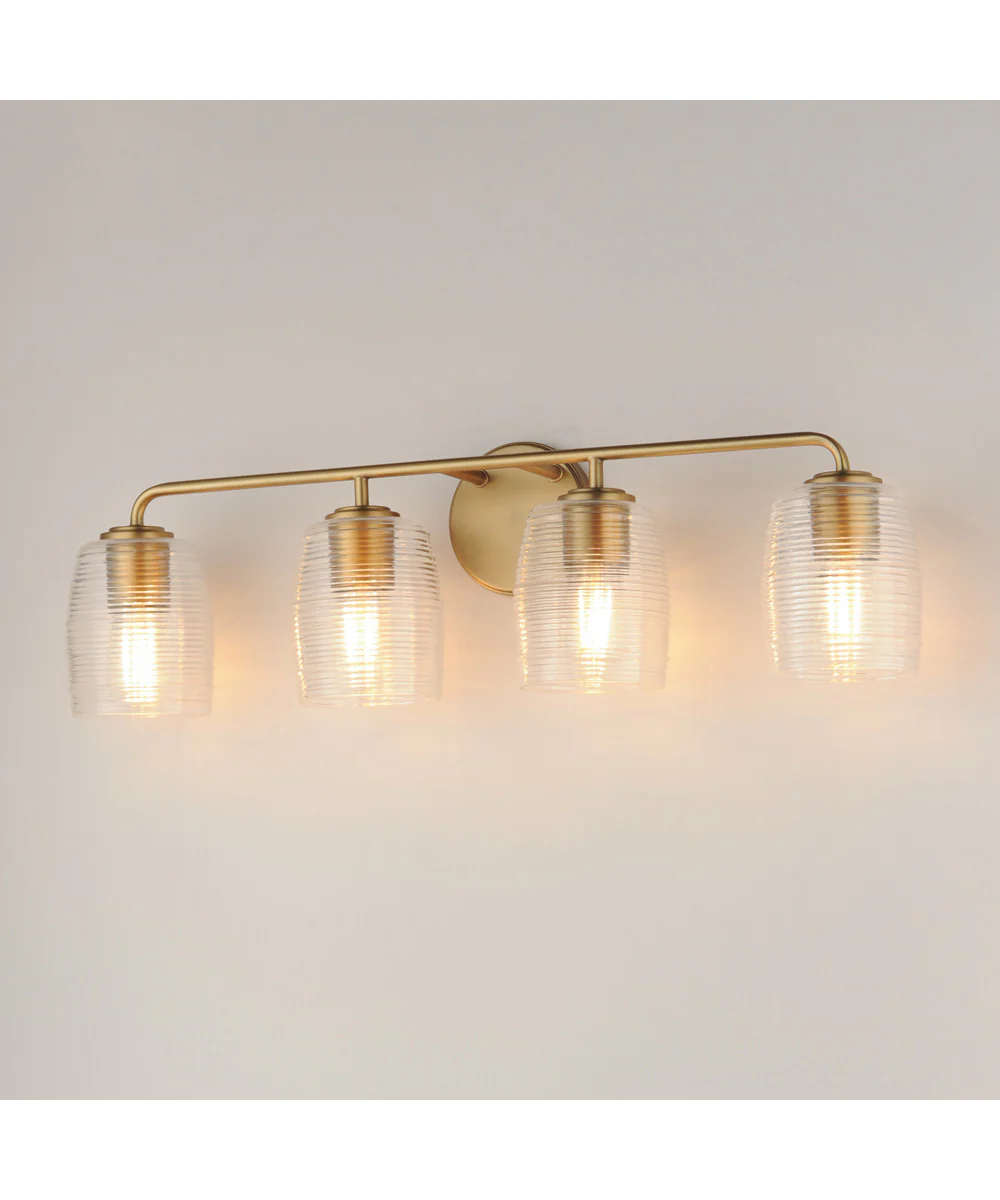 Honey 4-Light Bath Vanity Natural Aged Brass - Image 5