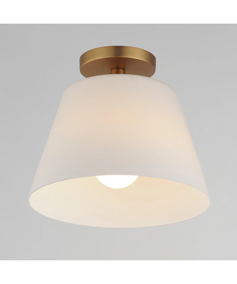 Hudson 1-Light Semi-Flush Mount/Pendant Natural Aged Brass - Image 4