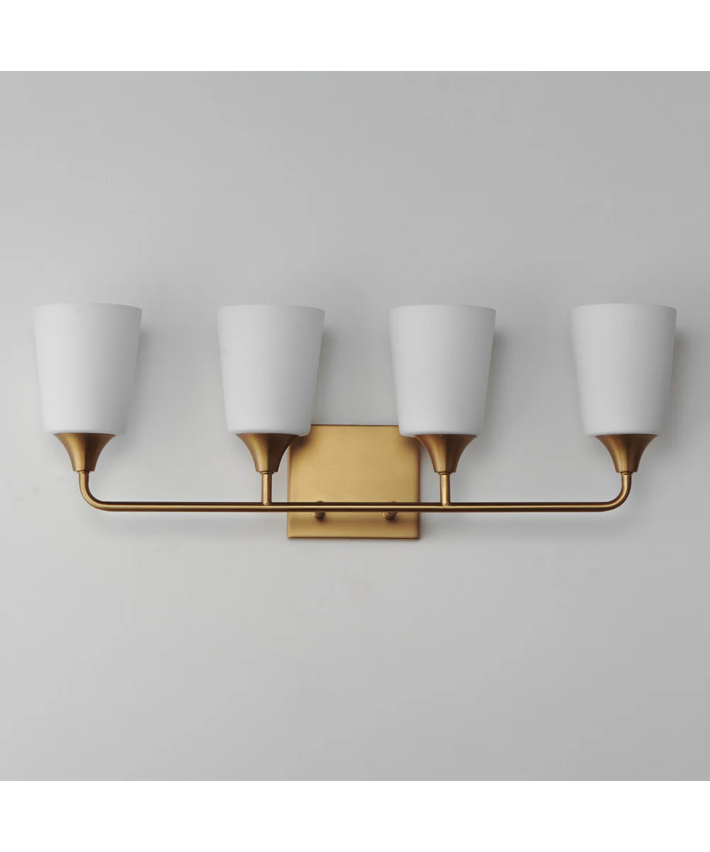 Hudson 4-Light Bath Vanity Natural Aged Brass - Image 2