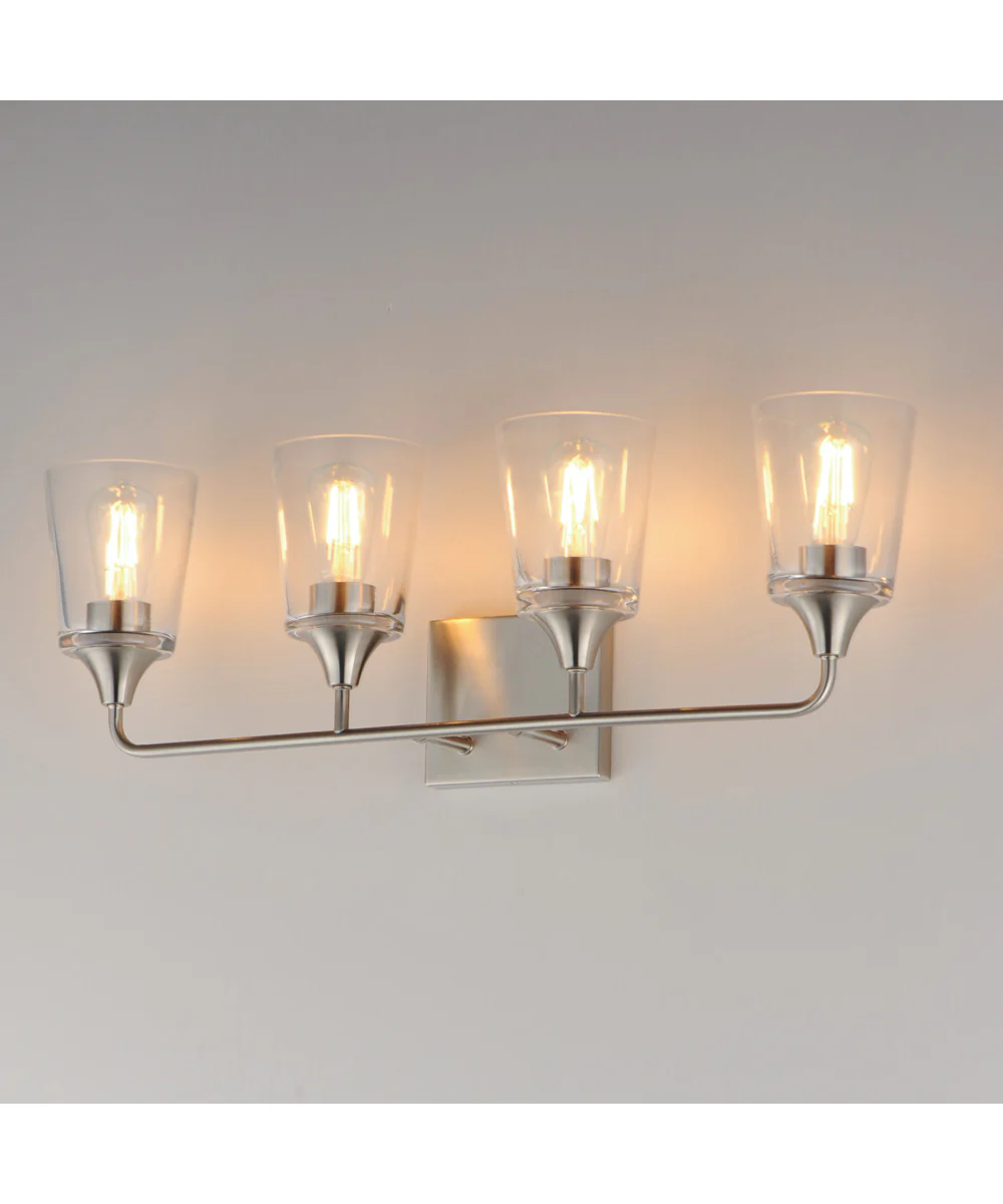 Hudson 4-Light Bath Vanity Satin Nickel - Image 4