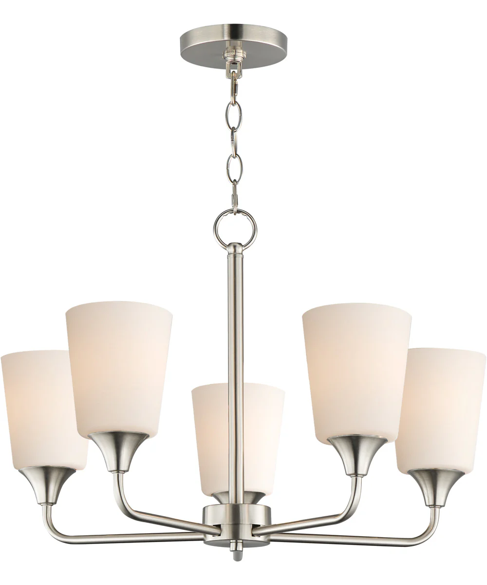 Hudson 5-Light Chandelier Satin Nickel