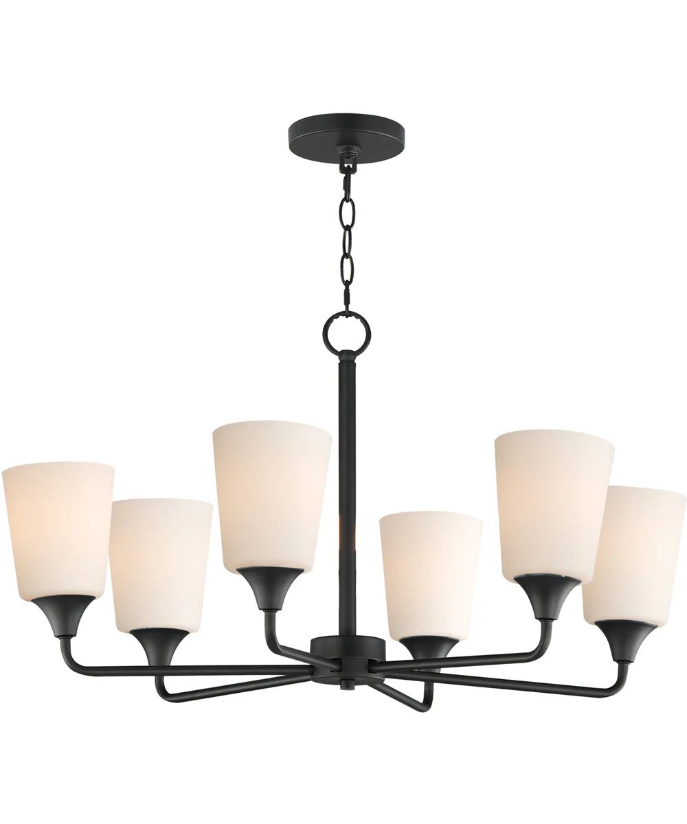 Hudson 6-Light Chandelier Black