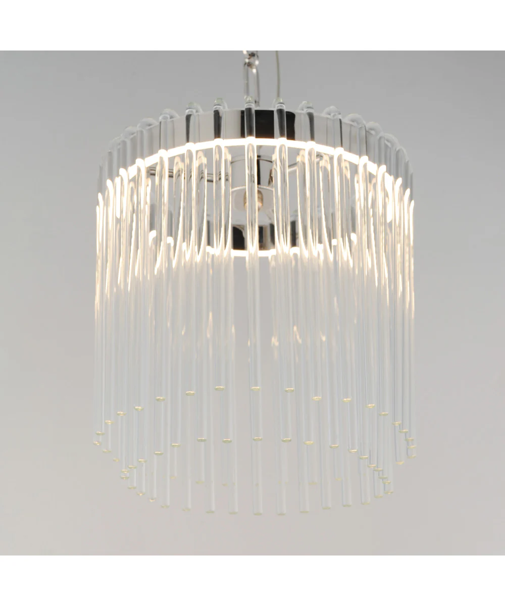 Jolie 11 inch LED Pendant Polished Nickel - Image 4