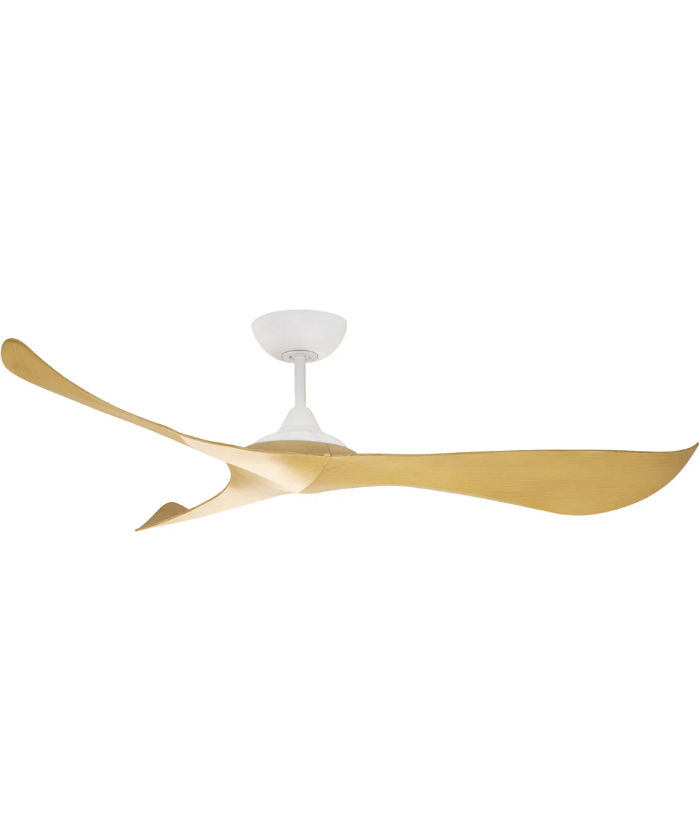 Keanu 56 inch Indoor/Outdoor Fan Matte White / Teak