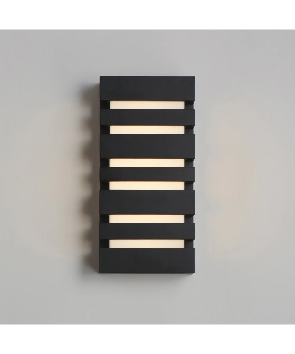 Keyes 14 inch LED Outdoor Wall Sconce Black - Image 4