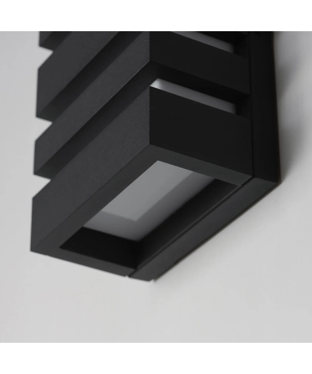 Keyes 14 inch LED Outdoor Wall Sconce Black - Image 5