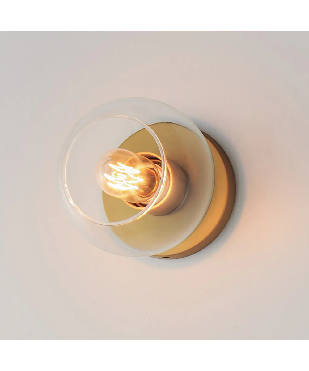 Knox 1-Light Flush Mount Natural Aged Brass - Image 8