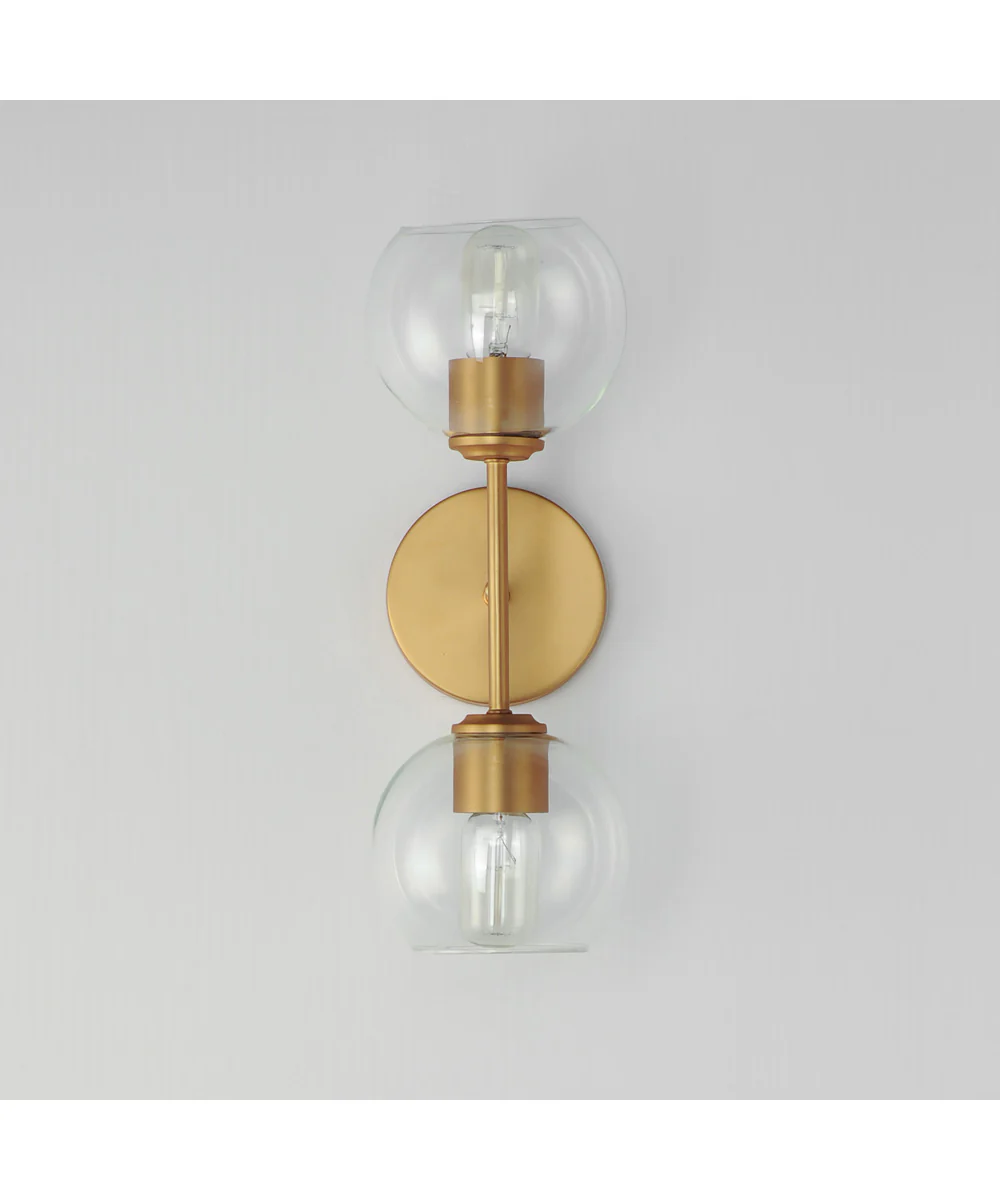 Knox 2-Light Wall Sconce Natural Aged Brass - Image 2