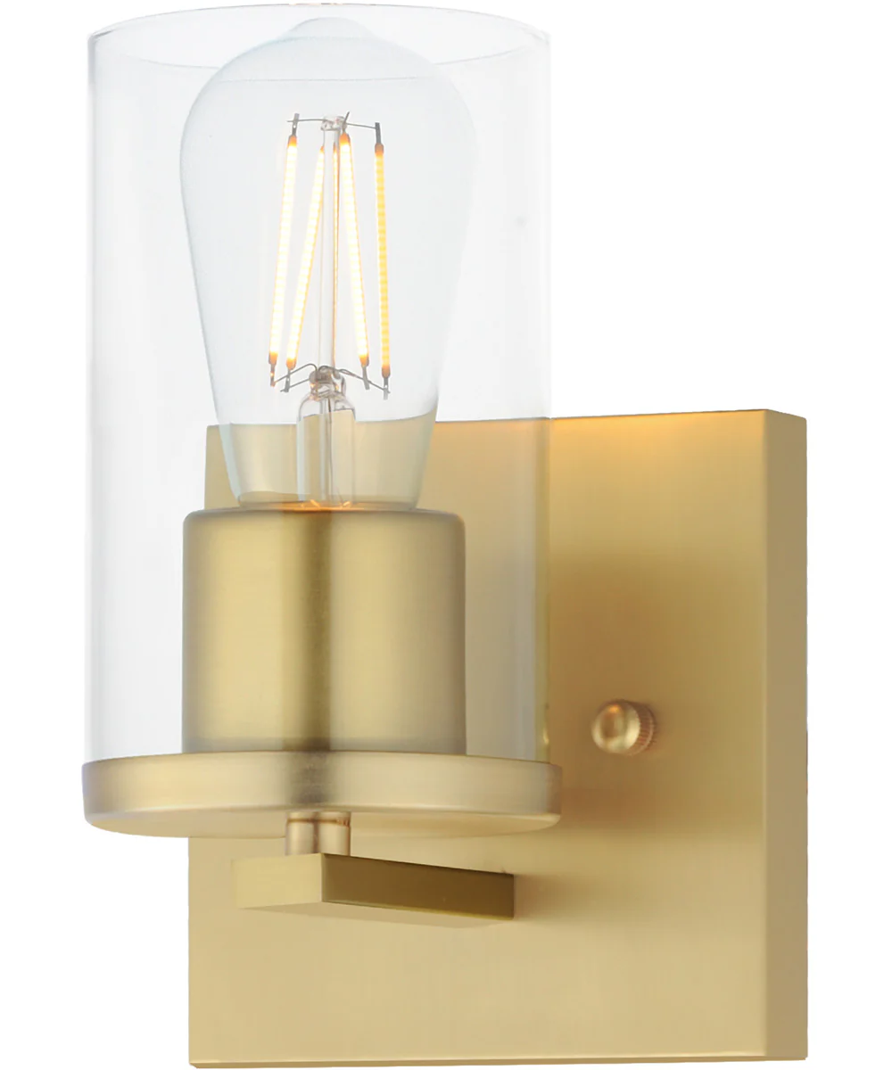 Lateral 1-Light Bath Vanity Satin Brass