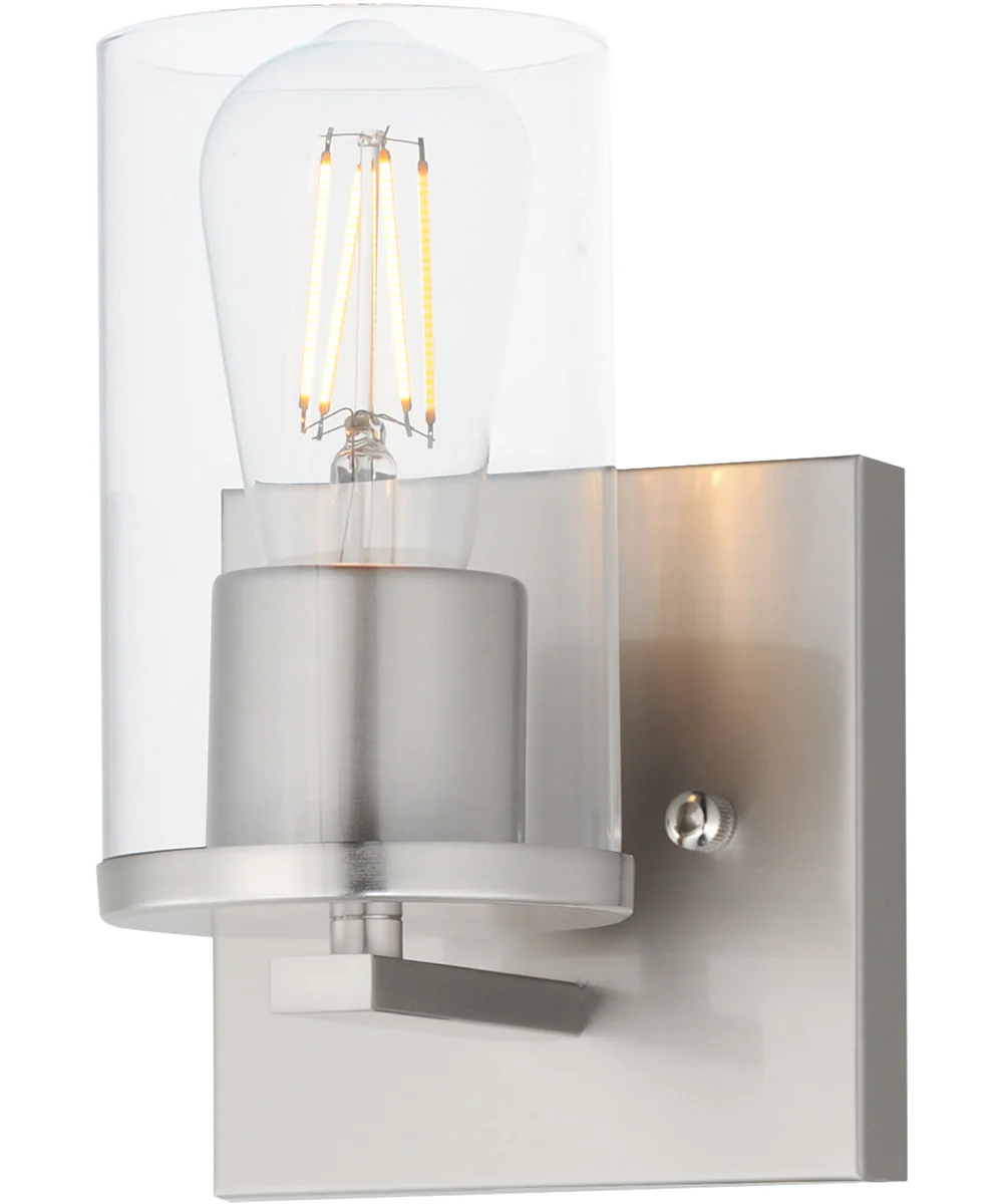 Lateral 1-Light Bath Vanity Satin Nickel