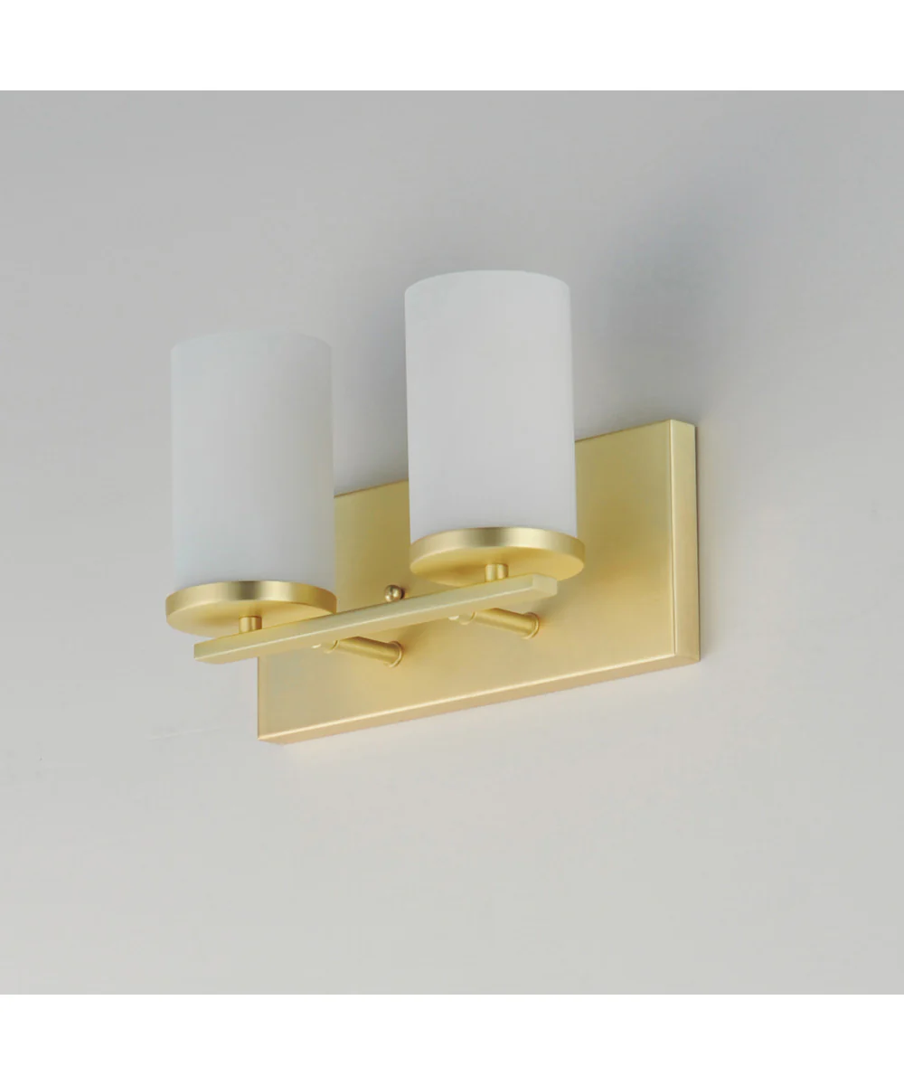 Lateral 2-Light Bath Vanity Satin Brass - Image 4