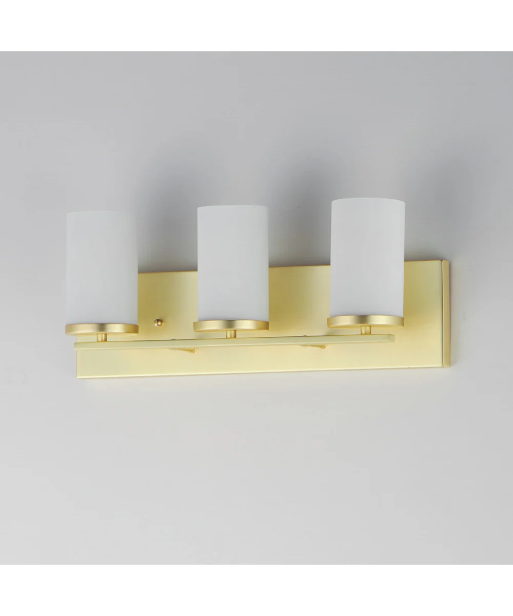 Lateral 3-Light Bath Vanity Satin Brass - Image 4